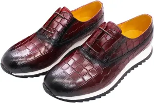 Mens Sneakers Casual Shoes Fashion Comfort Walking Shoes Modern Breathable Genunie Leather Flat Oxfords Men's Running Shoes