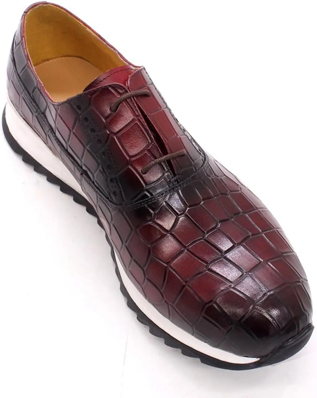 Mens Sneakers Casual Shoes Fashion Comfort Walking Shoes Modern Breathable Genunie Leather Flat Oxfords Men's Running Shoes