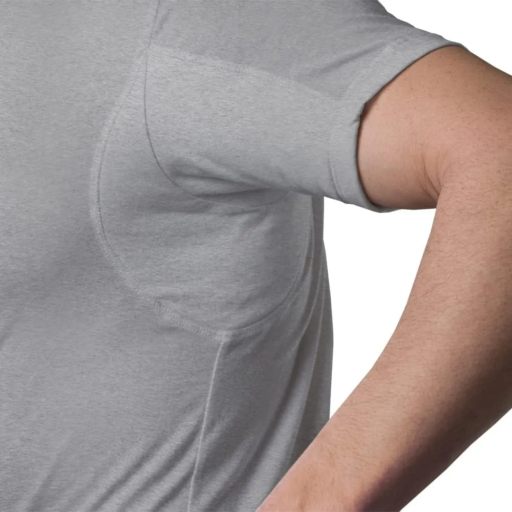 Men's Sweatproof Undershirt | Cotton V Neck | Original Fit | with Sweat Pads