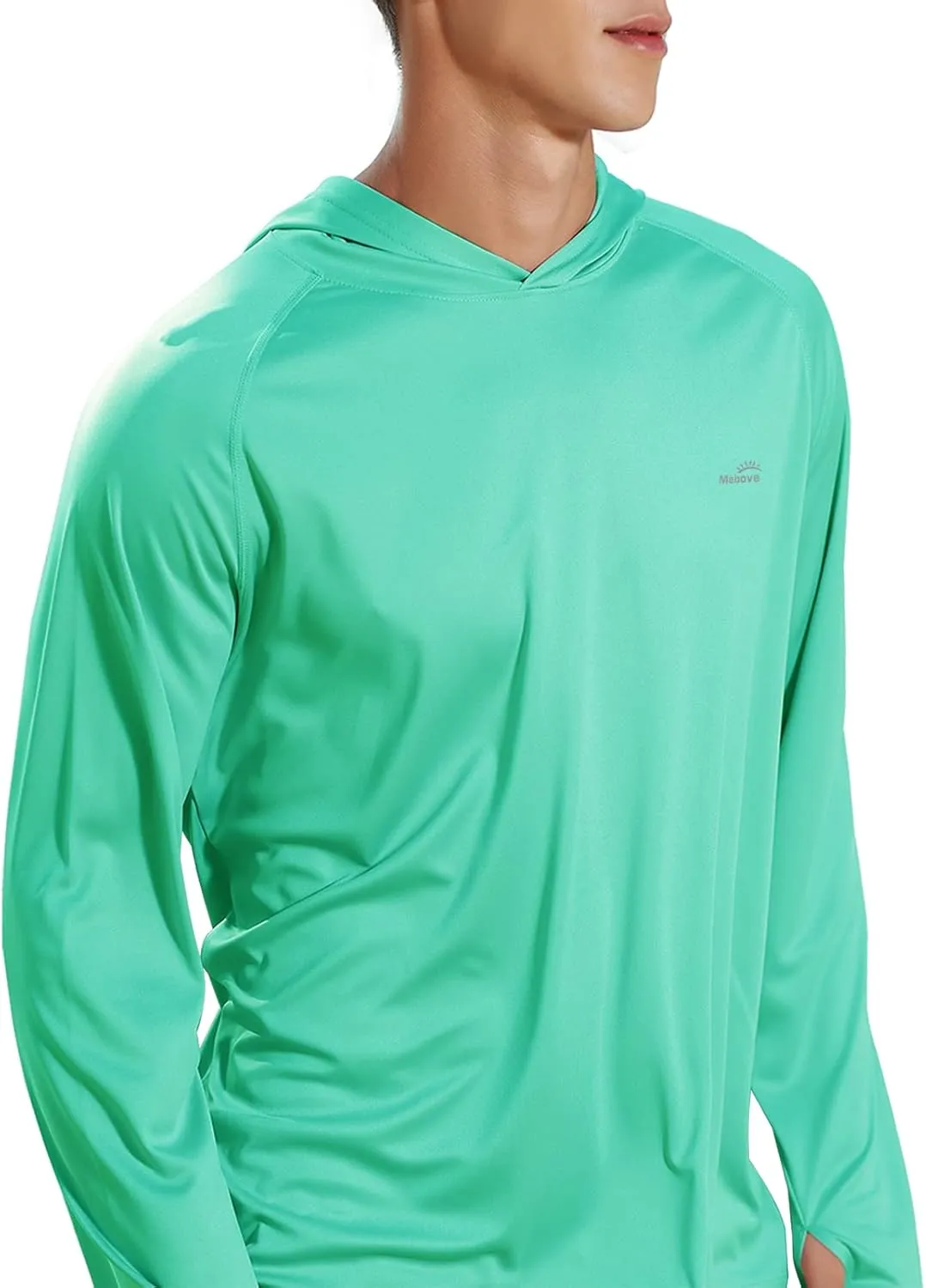 Men's UPF 50  Long Sleeve Sun Shirts UV Protection Hoodie Rash Guard Hiking Fishing Swim T Shirt