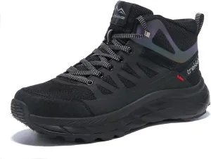 Men's Waterproof Shoes Hiking Trekking Trails Outdoor Lightweight Slip Resistant Cushion Sole Comfortable Work Shoes Walking Boot