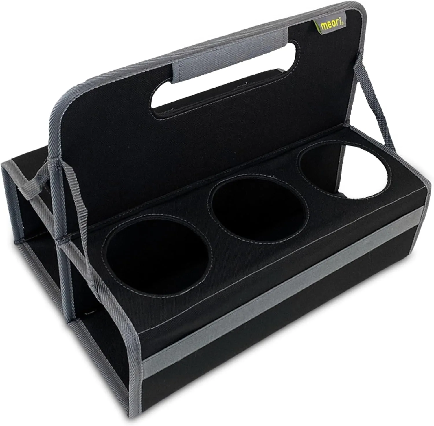 meori Reusable Drink Carrier 6 Cup, Take Out Cup Carrier, Collapsible, Coffee Carrier with Handle Wine, Cocktails, Portable Drink Caddy