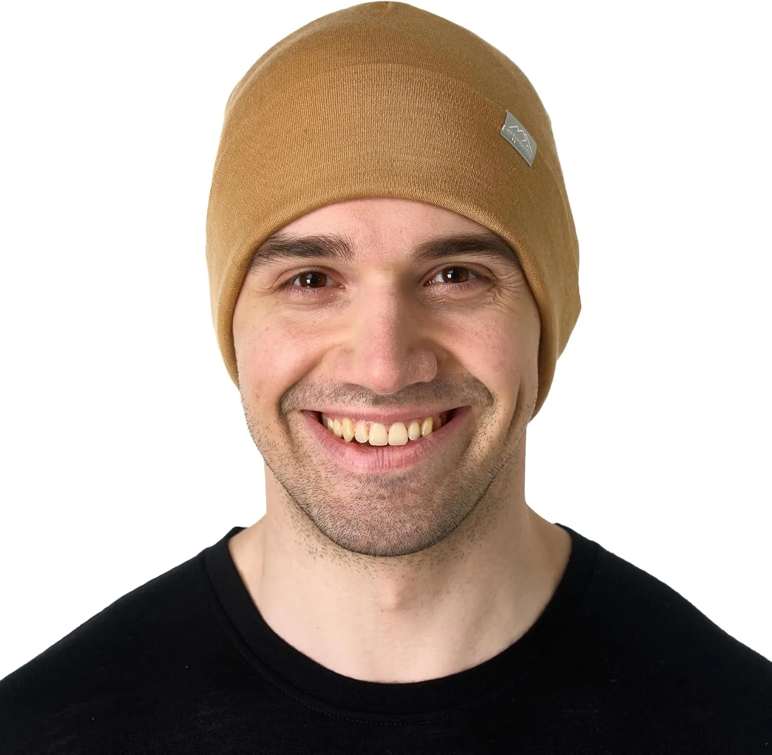 Merino Wool Beanie Men and Women – Cuff Merino Wool Hats for Men and Women - Unisex Adult Beanie Hat and Socks