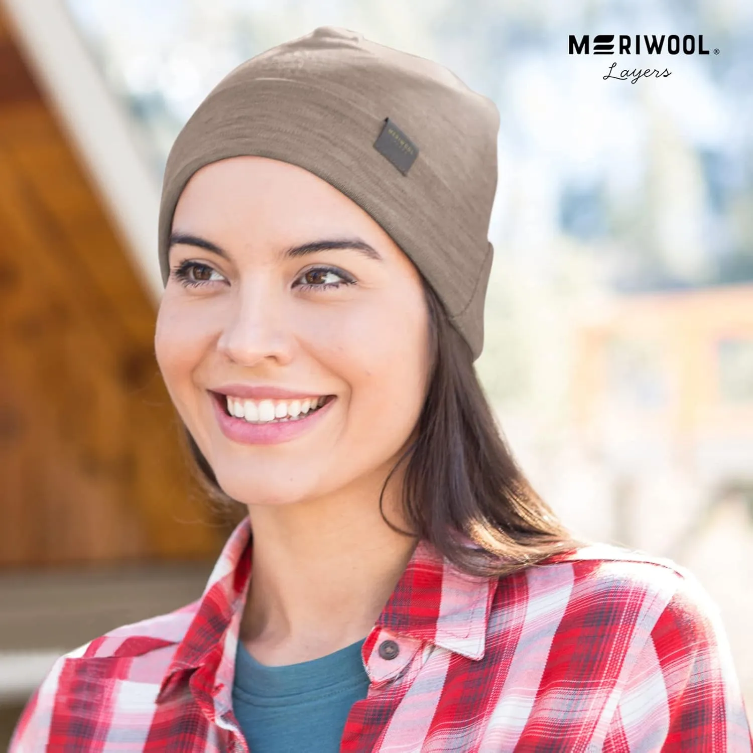 MERIWOOL Unisex Merino Wool Cuff Beanie Winter Hat for Men and Women