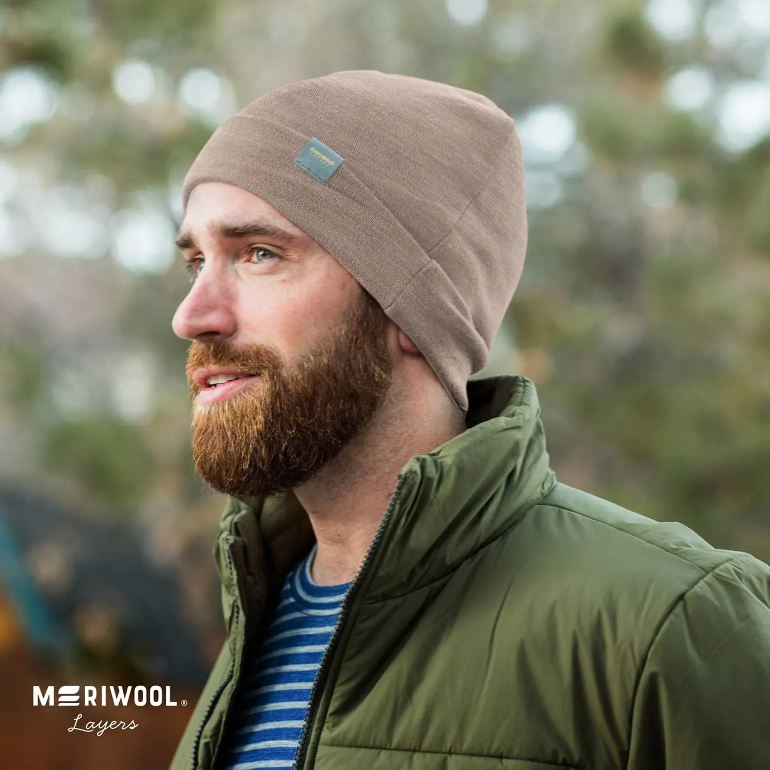 MERIWOOL Unisex Merino Wool Cuff Beanie Winter Hat for Men and Women