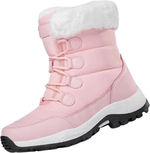 Mid Calf Snow Boots for Women Men Women's New Winter Warm Padded Thickened Non Slip Outdoor Cotton Shoes