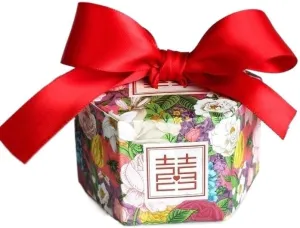 MODADA Gift Bags Hexagon Style Candy Box Wedding Favors Paper Gift Boxes with Ribbon Baby Shower Birthday Gifts Bag Party Favor (Color : D, Size : 100 PCS)