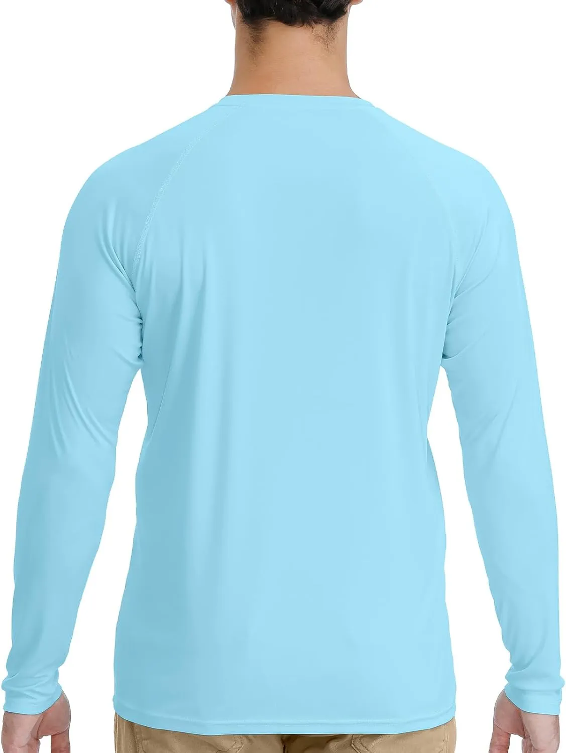 MOHEEN Men's Long Sleeve Rashguard UPF 50  Sun Shirts Quick Dry Hiking Fishing Swim T-Shirt M-3XL