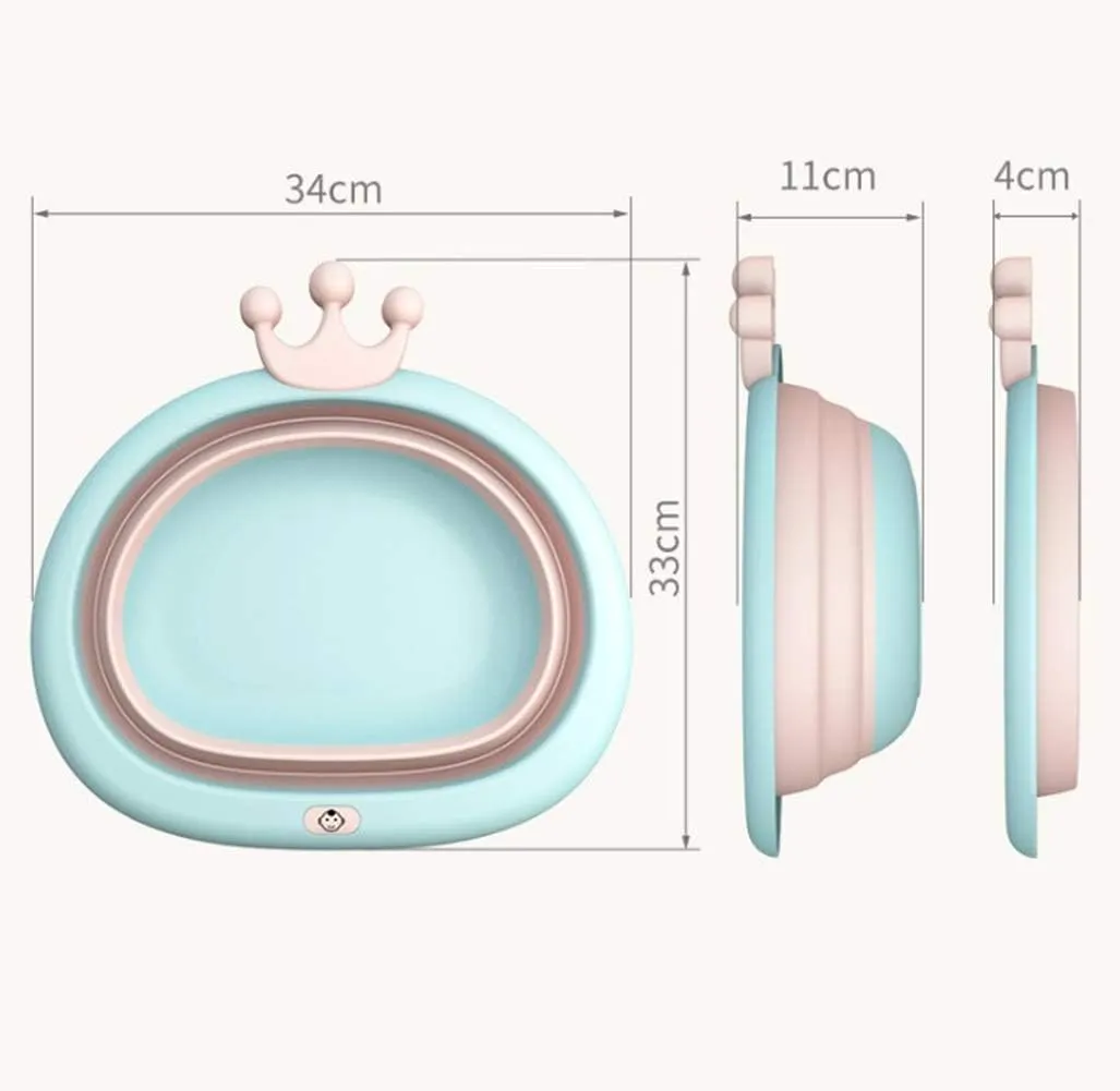 Multi-Purpose Collapsible Wash Basin, Portable Folding Catch Basin with Hanging Hole & Save Storage Space, for Home Kitchen Outdoor Camping and More
