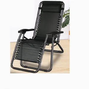 Multifunctional Folding Recliner Beach Chair Lounger Bed for Outdoor Garden Camping
