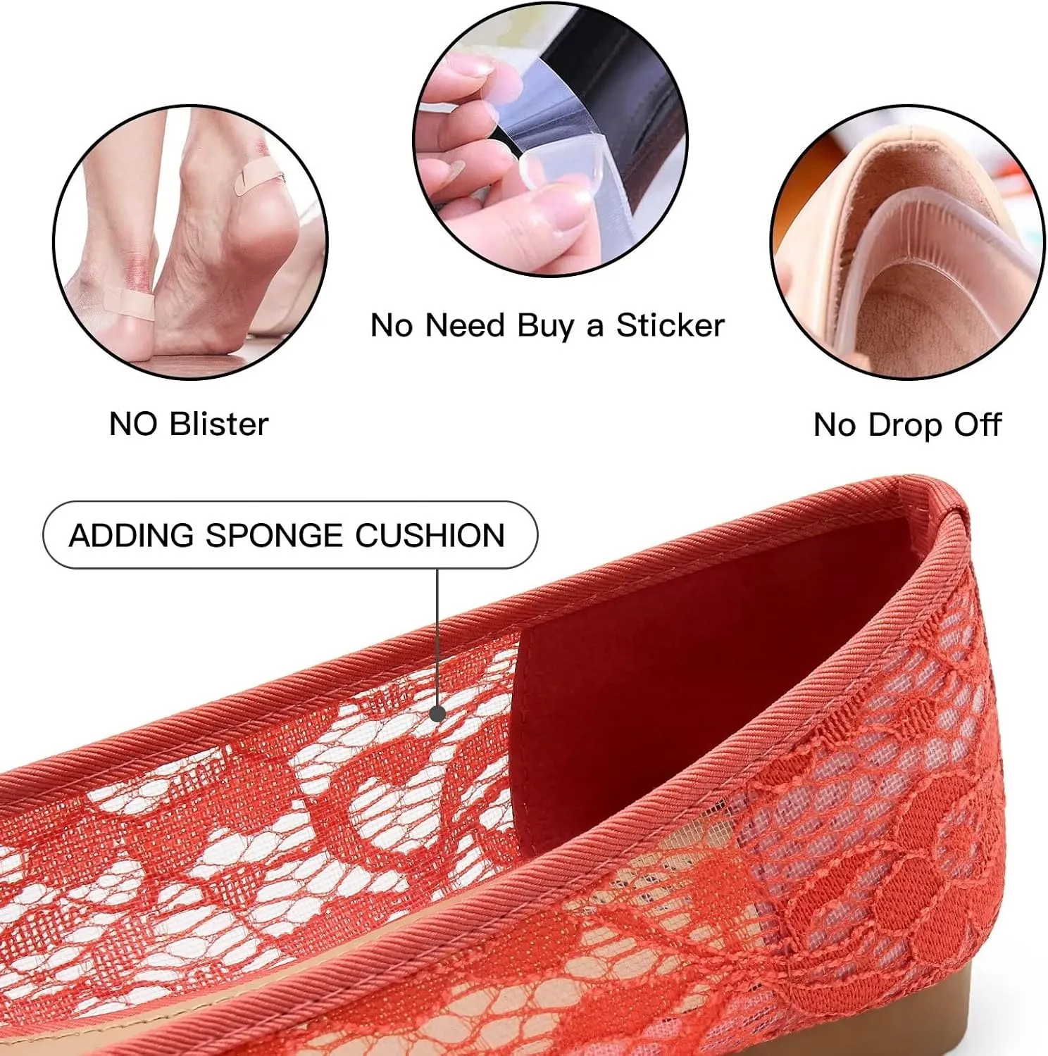 MUSSHOE Flats Shoes Women Comfortable Bowknot Lace Breathable Ballet Flats for Women