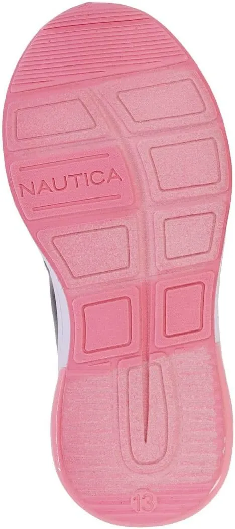 Nautica Kids Girls Metallic Fashion Sneaker Lace-Up Athletic Running Shoe I kappil I (Big Kid - Little Kid - Toddler)