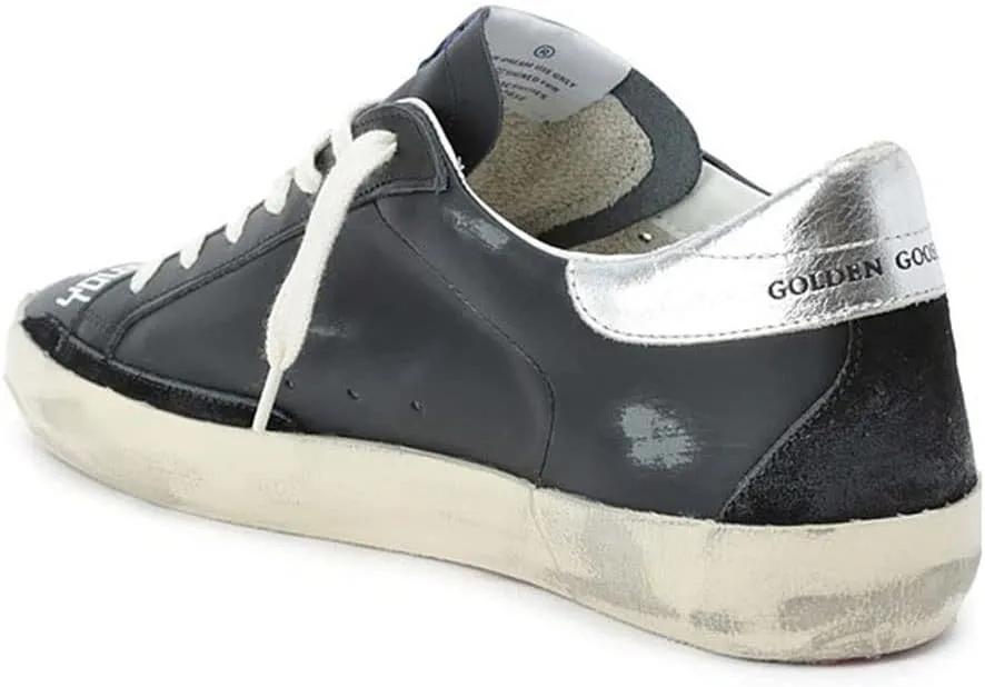 nesho Women's Fashion Sneakers Leather Outdoor Low Flat Trainers Retro Breathable Rubber Sport Shoes