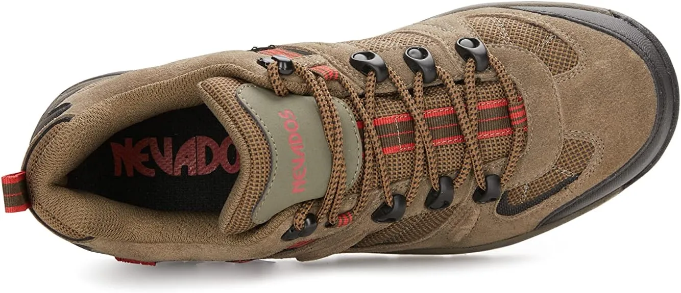Nevados Men's Klondike Low Waterproof Hiking Shoe | Lightweight for Trail, Walking, Summer Outdoors | Comfortable w/Memory Foam | Rugged Carbon Rubber Sole