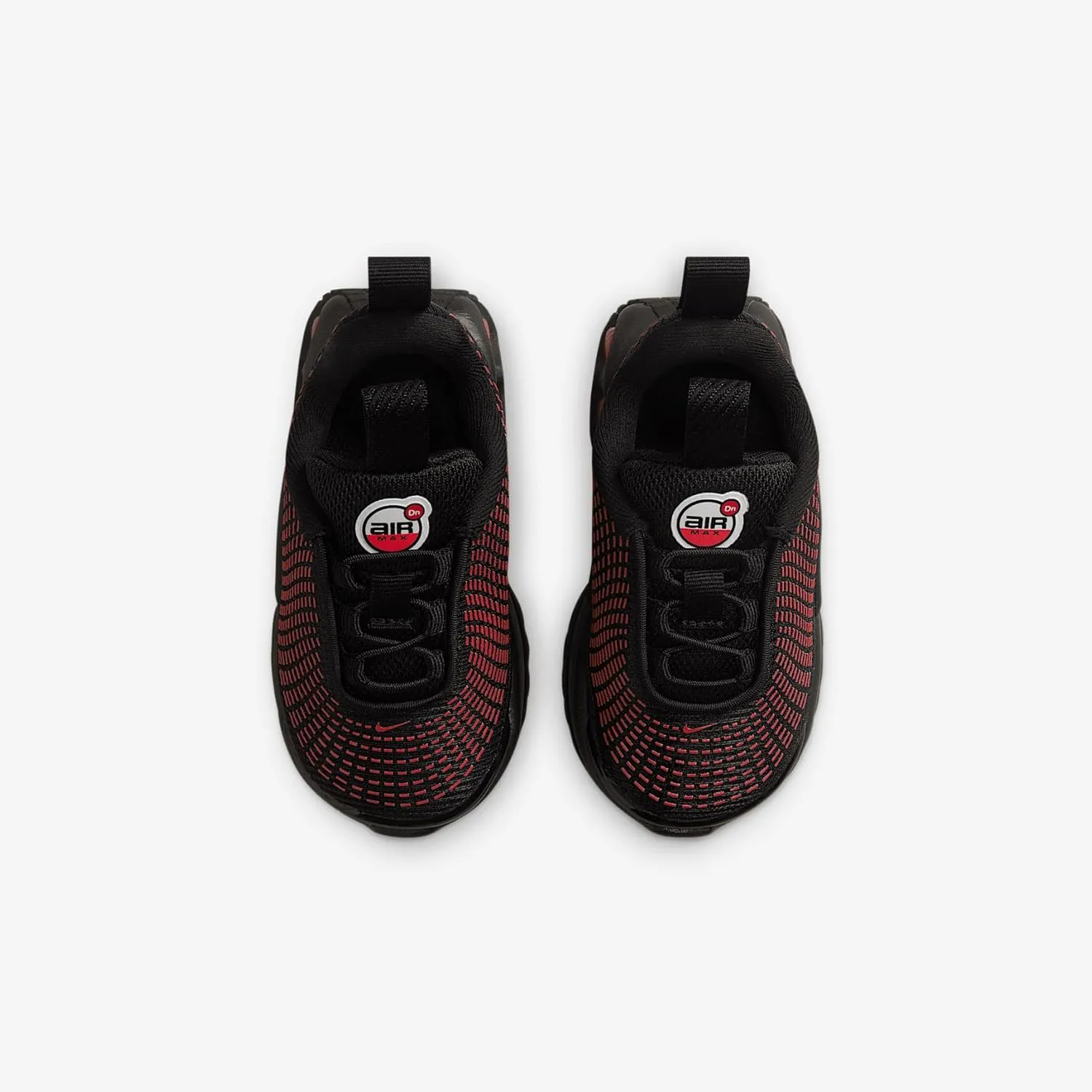 Nike Air Max Dn Baby/Toddler Shoes (FN4452-006, Black/Black/Bright Crimson/Black)
