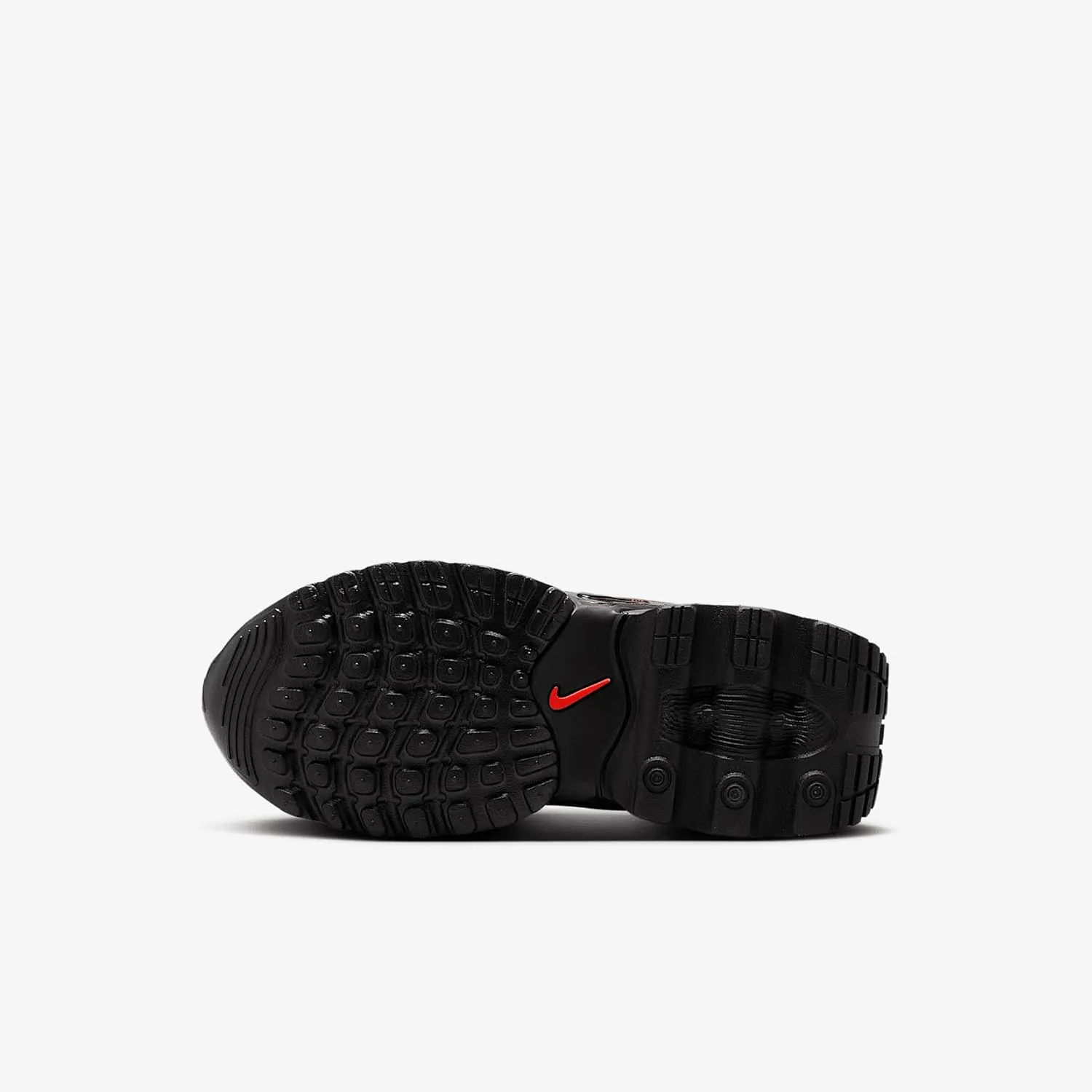 Nike Air Max Dn Little Kids' Shoes (FN4453-006, Black/Black/Bright Crimson/Black)