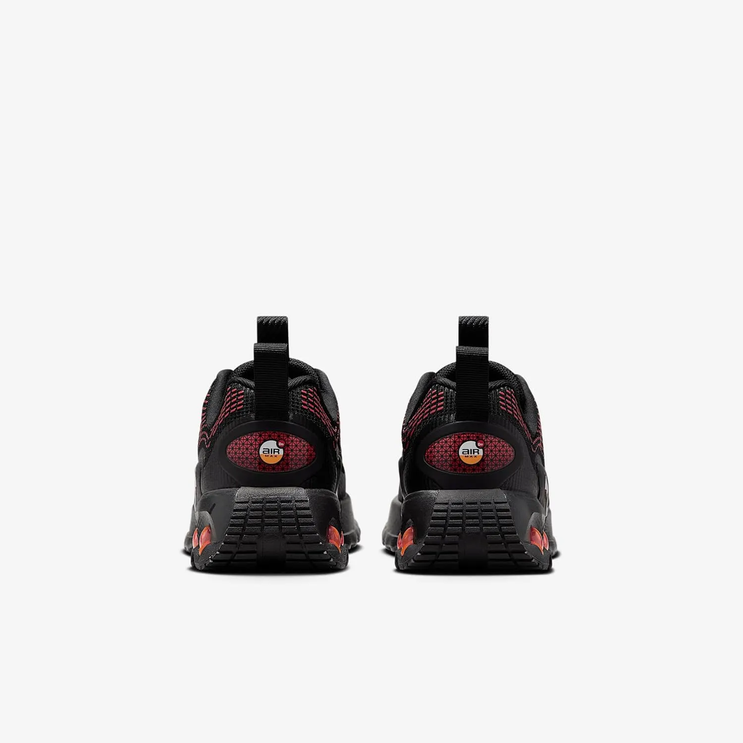 Nike Air Max Dn Little Kids' Shoes (FN4453-006, Black/Black/Bright Crimson/Black)