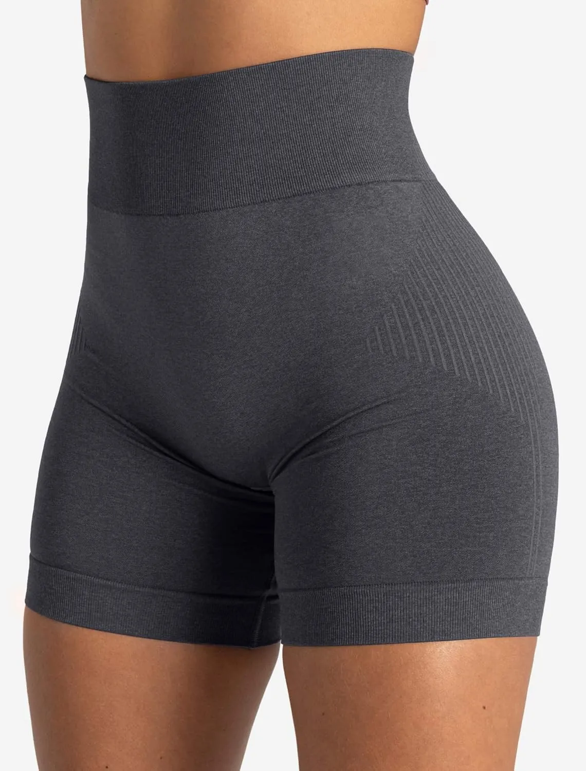 OQQ Women 2 Piece Shorts Butt Lifting High Waist Tummy Control Yoga Athletic Workout Shorts