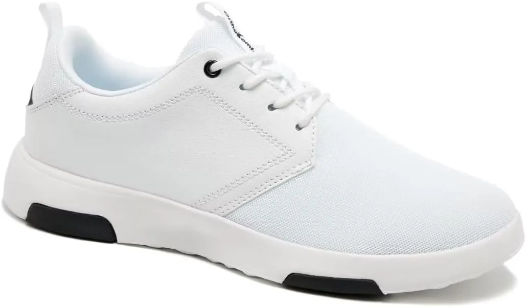 OrthoComfoot Men's Orthopedic Fashion Sneakers with Arch Support: Comfortable Plantar Fasciitis Walking Shoes, Casual Breathable Flat Feet Shoes for Foot and Heel Pain Relief