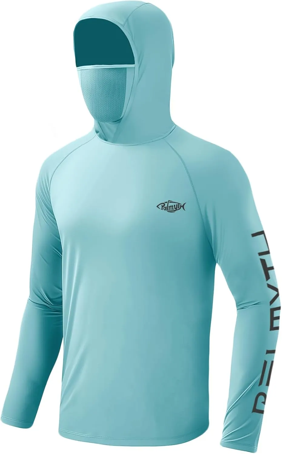 Palmyth Fishing Hoodie for Men UPF 50  Sun Protection Long Sleeve UV Shirts Breathable Quick-Dry
