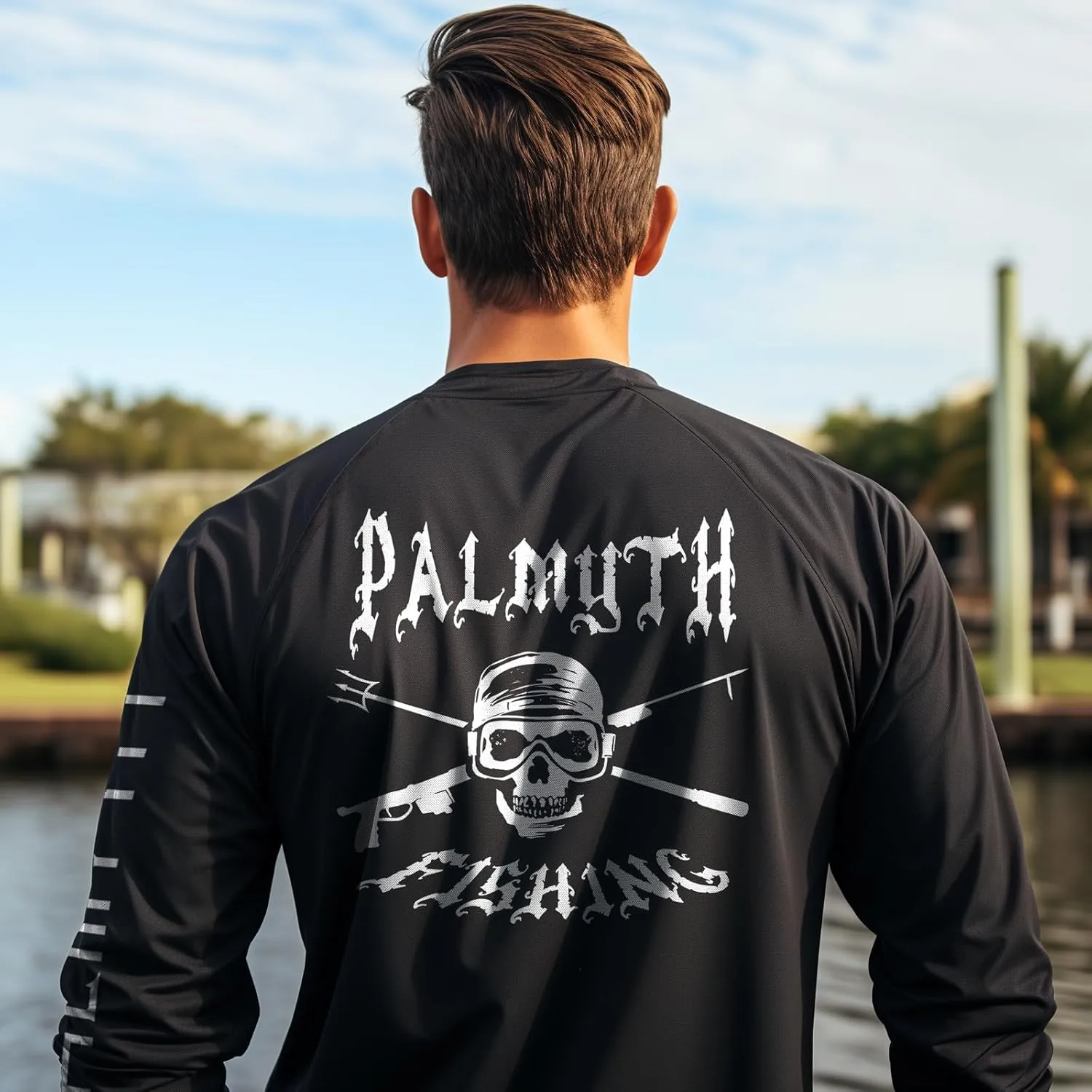 Palmyth Fishing Shirts for Men Long Sleeve UPF 50  Sun Protection UV T Shirt Tee