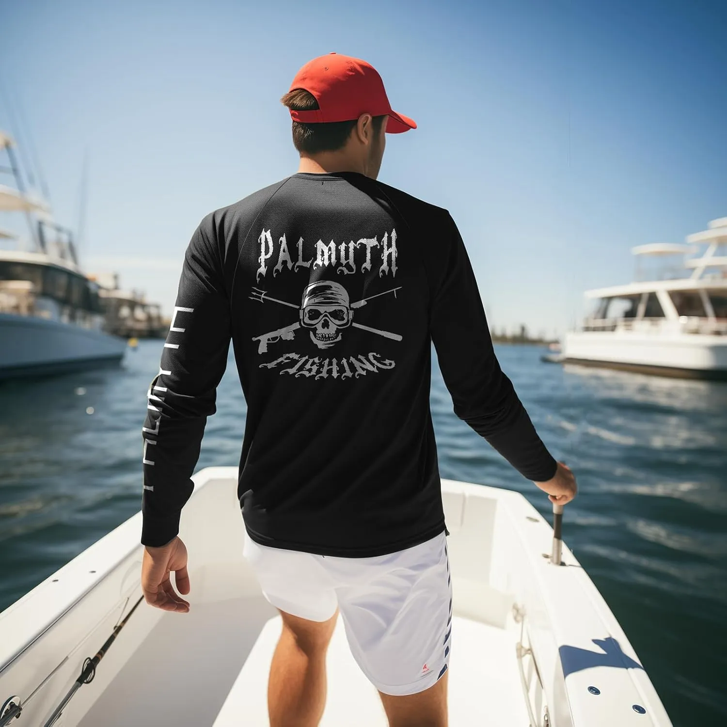 Palmyth Fishing Shirts for Men Long Sleeve UPF 50  Sun Protection UV T Shirt Tee