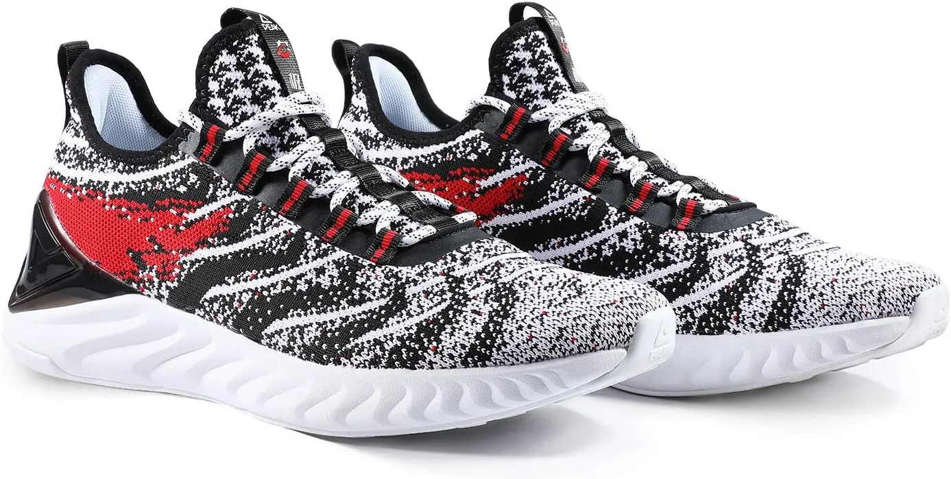 PEAK Mens Comfortable Running Shoes Taichi King Adaptive Smart Cushioning Supportive Training Sneakers for Walking, Tennis, Fitness, Gym