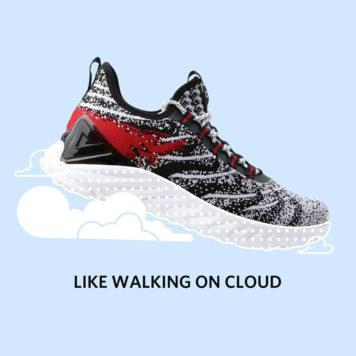 PEAK Mens Comfortable Running Shoes Taichi King Adaptive Smart Cushioning Supportive Training Sneakers for Walking, Tennis, Fitness, Gym