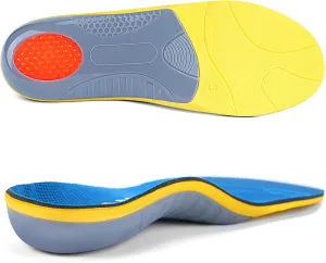 Plantar Fasciitis Insoles Arch Support Inserts Orthotics for Flat Feet Arch Pain Pronation for Work Boot Shoe for Men Women (Men 6-6 1/2 | Women 8-8 1/2-(250mm))