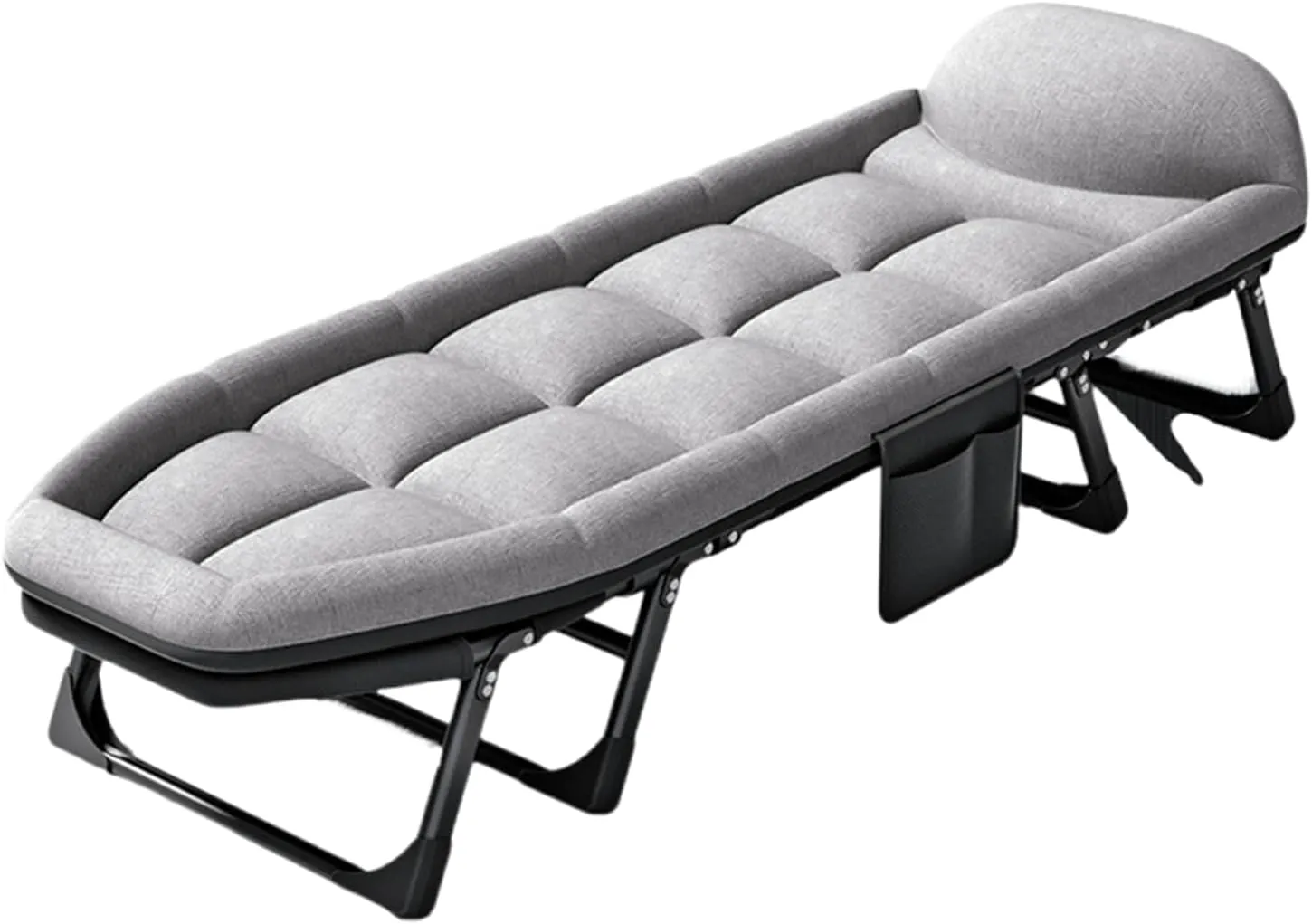 Portable Folding Camping Cot,Tent Folding Cot, Heavy Duty Outdoor Bed,with Cushion and Pillow,for Sleeping and Outdoor Recreation,190x65cm