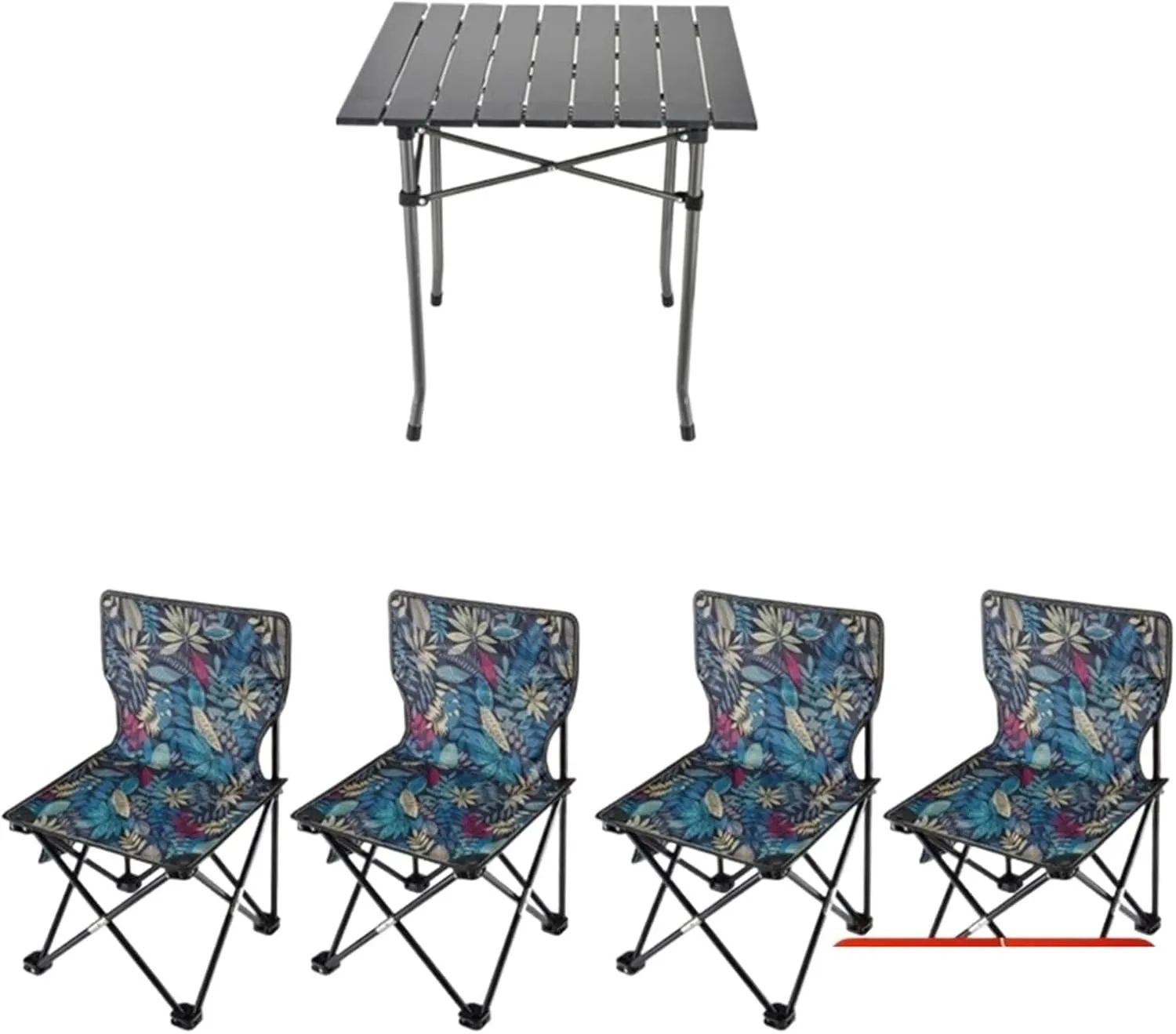 Portable Picnic Table, Folding Roll Up Camping Travel Table, Balcony Table