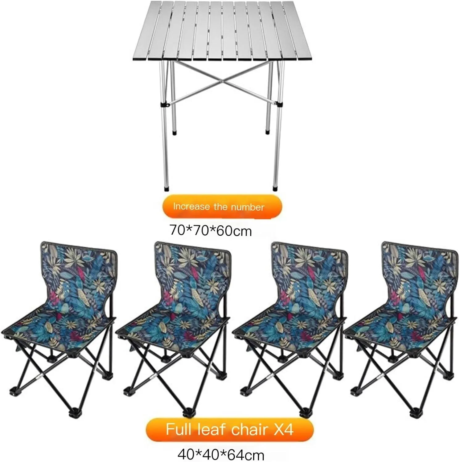 Portable Picnic Table, Folding Roll Up Camping Travel Table, Balcony Table