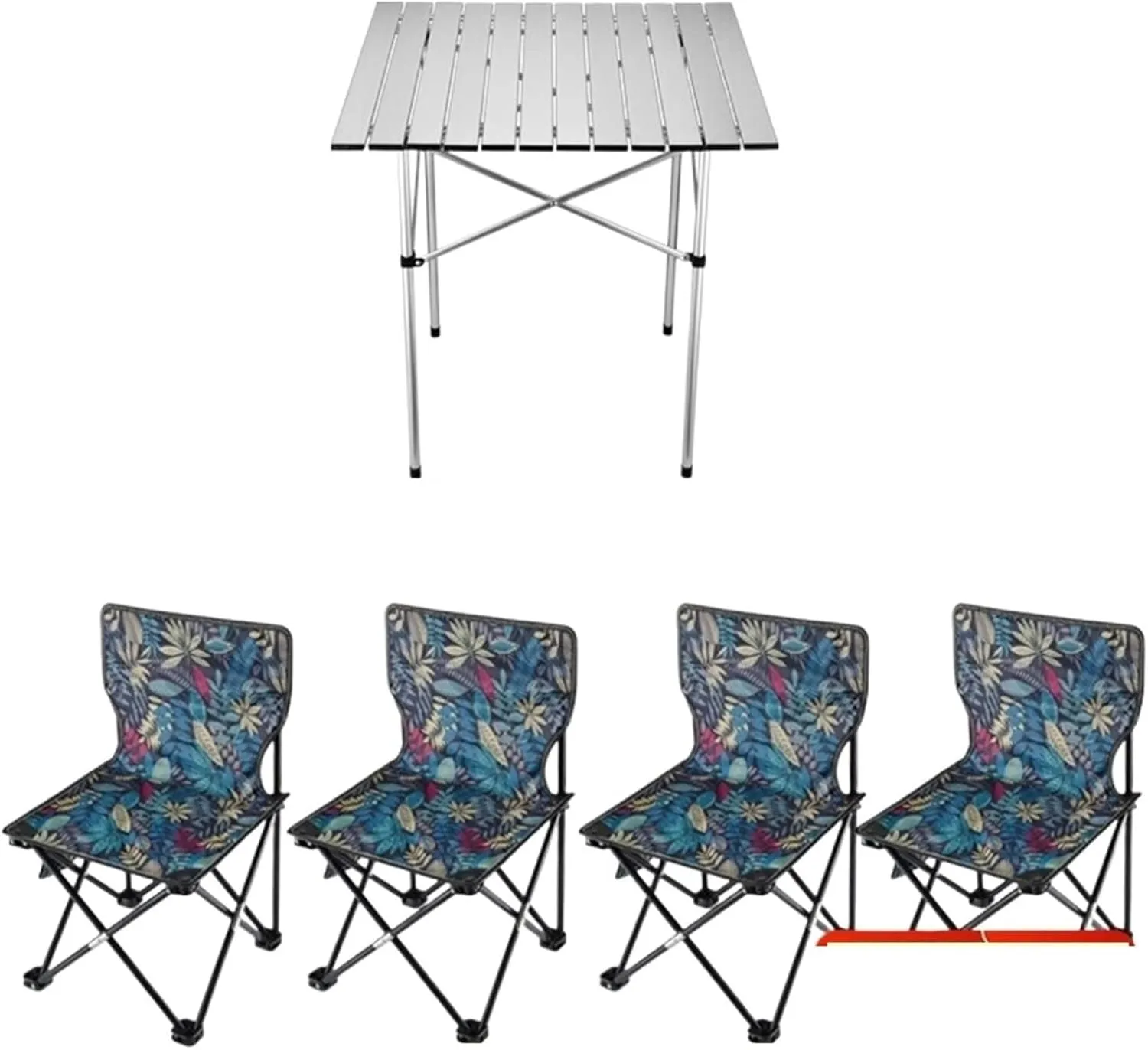 Portable Picnic Table, Folding Roll Up Camping Travel Table, Balcony Table