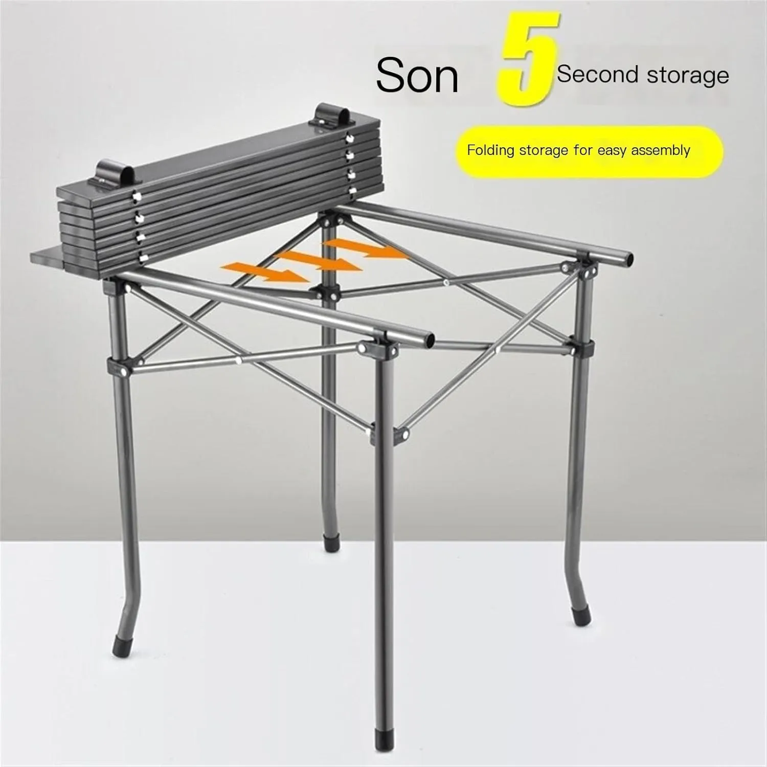 Portable Picnic Table, Folding Roll Up Camping Travel Table, Balcony Table