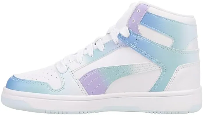 PUMA Kids' Rebound Layup Synthetic Leather Hook and Loop