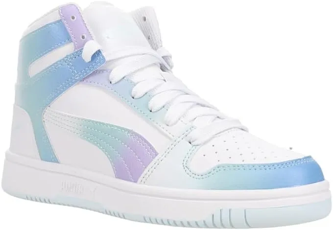 PUMA Kids' Rebound Layup Synthetic Leather Hook and Loop
