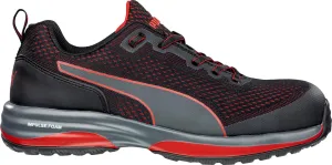 PUMA Men's Speek Blk Sneaker, Black-red, 11.5