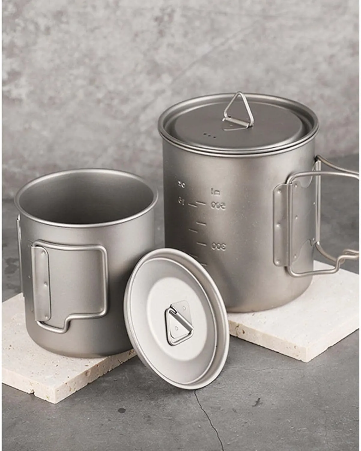 Pure titanium cup outdoor camping portable mug(350ml)