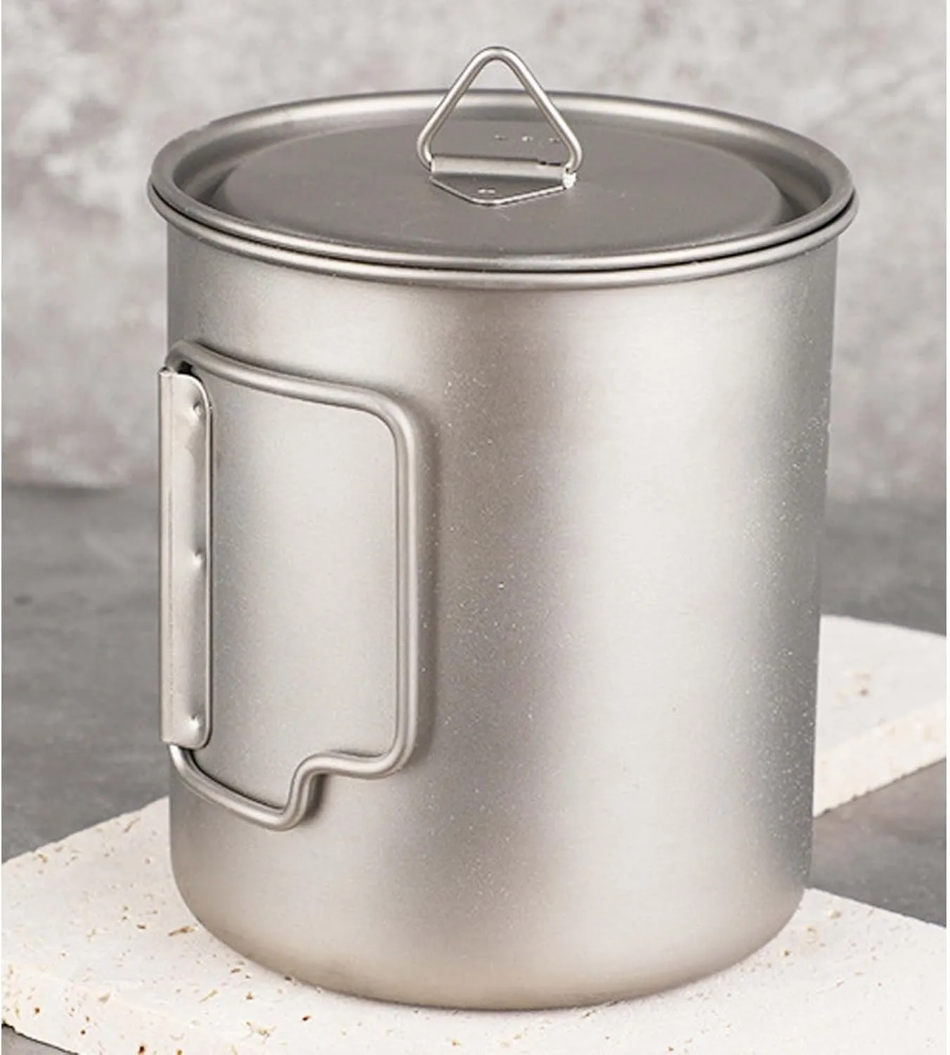 Pure titanium cup outdoor camping portable mug(350ml)