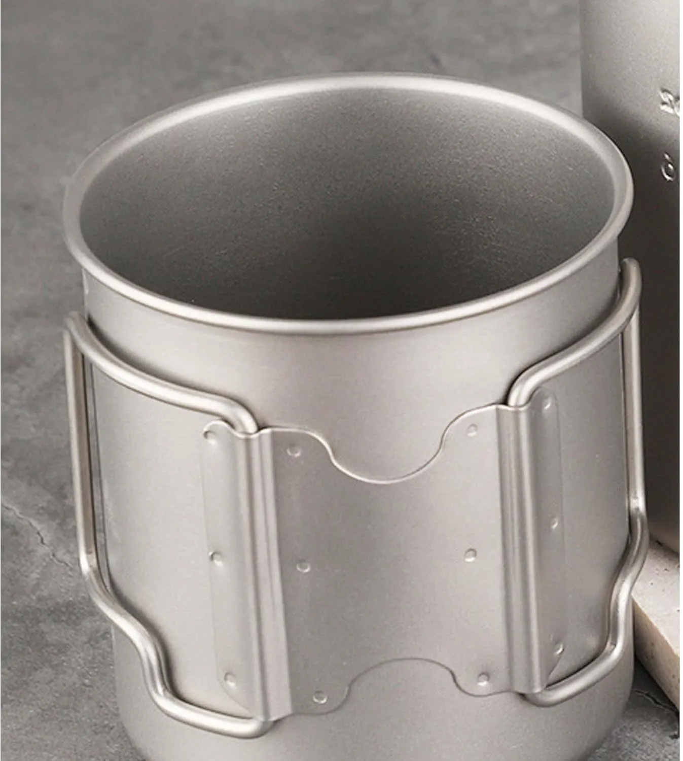 Pure titanium cup outdoor camping portable mug(350ml)