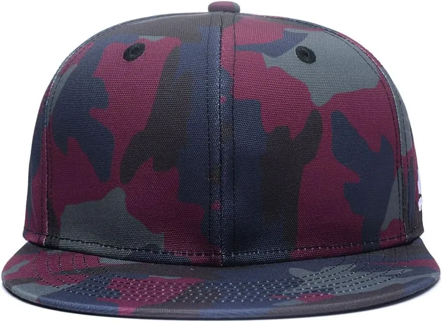 Quanhaigou Adjustable Snapback Hat for Men Women,Unisex Hip Hop Baseball Cap Flat Bill Brim Dad Hats
