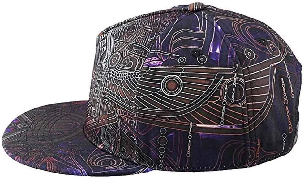 Quanhaigou Adjustable Snapback Hat for Men Women,Unisex Hip Hop Baseball Cap Flat Bill Brim Dad Hats