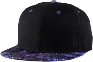 Quanhaigou Snapback Hat for Men Women,Hip Hop Style Colorful Flat Bill Hats Teens Adjustable Baseball Cap