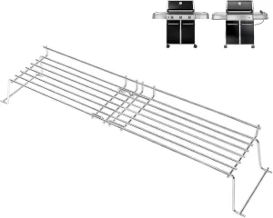 QuliMetal Stainless Steel Warming Rack for Weber Genesis 300 Series (2007-2016), Genesis E310, E320, E330, S310, S320, S330 – Replacement for Weber 65054, 81323, 62749