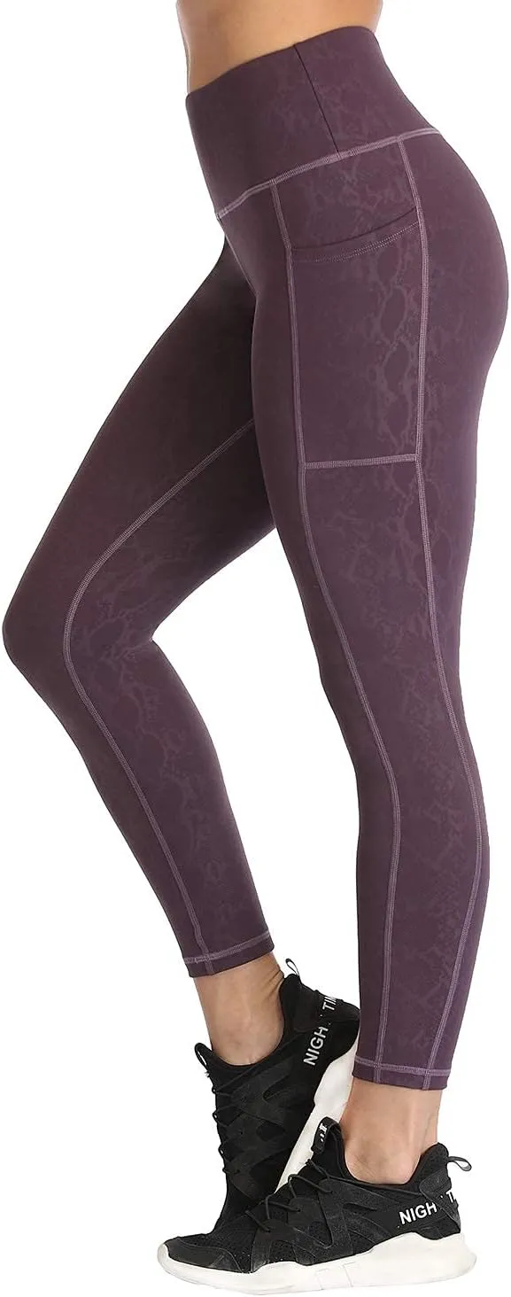 RAYPOSE Womens Workout Capri Leggings for Women with Pockets Plus Size Basic Pants Yoga Gym Casual Summer