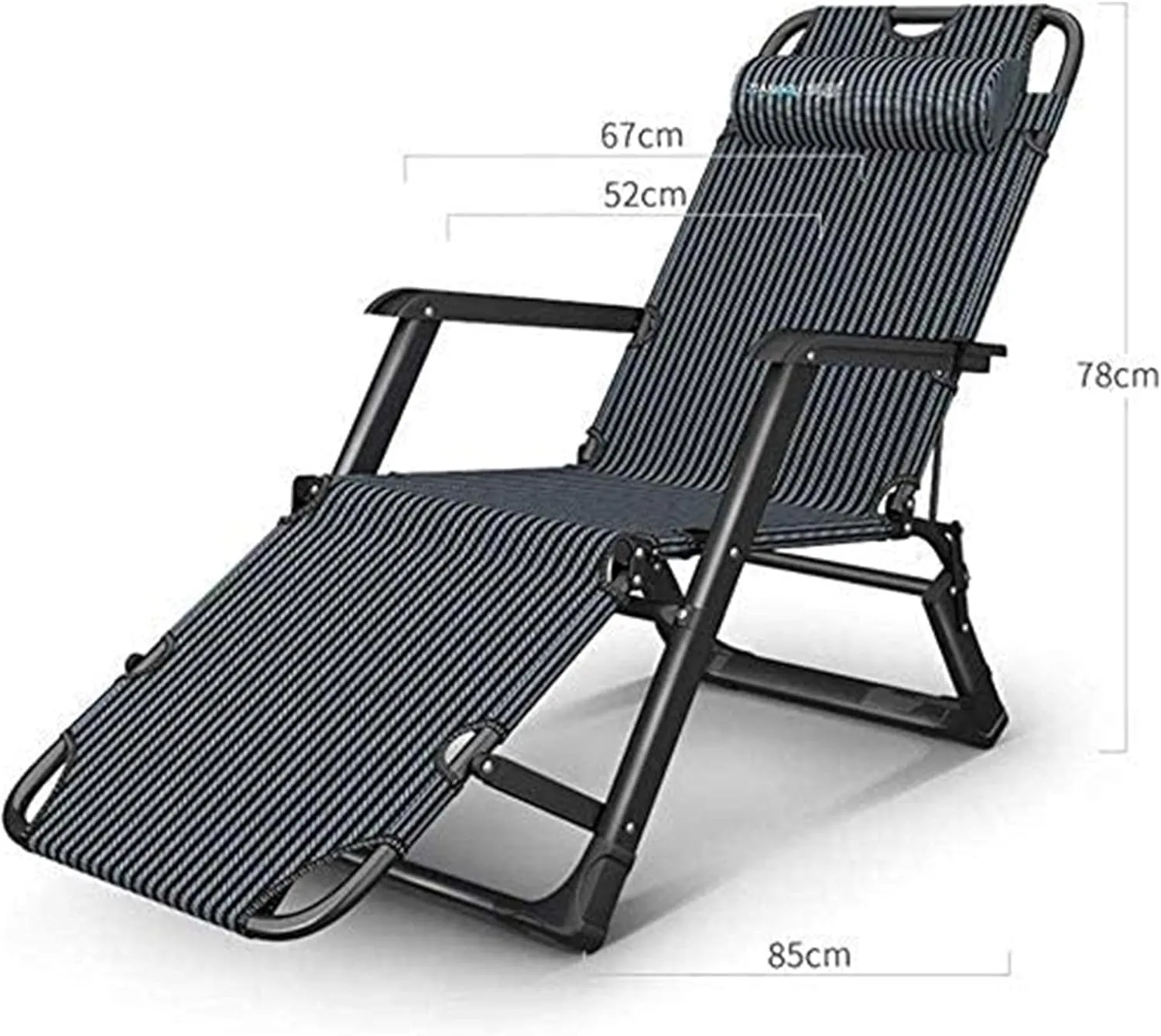 Recliner Camping Chairs Garden Loungers Folding Chair Sun Lounger, Deck Chairs, Folding Bed, Office Nap Chair, Camp Bed, Household Portable Chair -Suitable for Outdoor Patio Chairs
