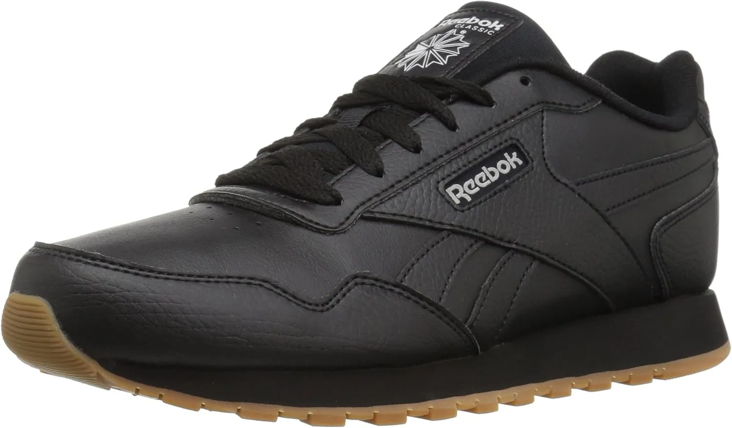 Reebok Women's Classic Harman Run Sneaker, Black/Steel/Gum, 6