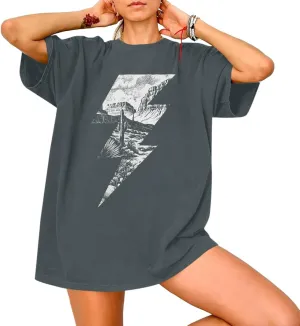 Retro Rodeo Shirt Women Vintage Cowgirl Shirt Oversized Cowboy Graphic Tees Country Concert Outfits Top