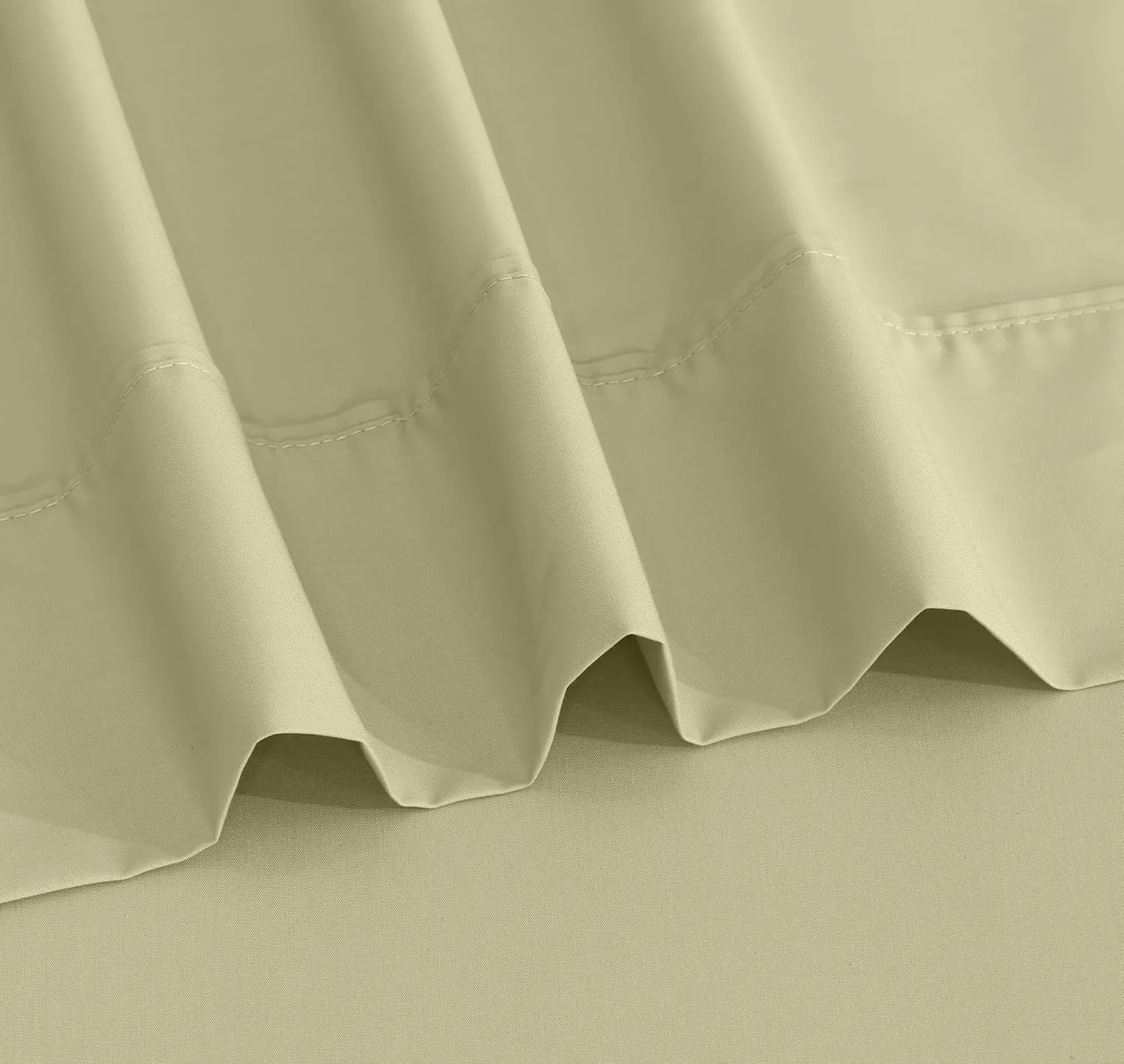 RUVANTI 100% Cotton Full Size Bed Sheets, 4 Pieces, Soft & Breathable Percale Weave Bedding, Deep Pocket 16", Hotel Standard, Crisp Cool Feel, Durable, Perfect Sheet Set Dyed, Sage Green