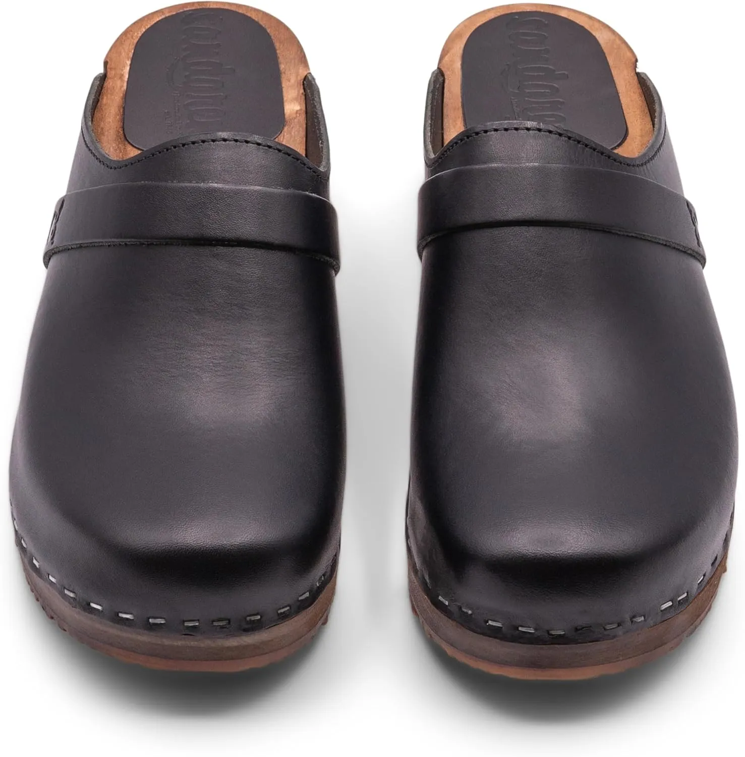 Sandgrens Handmade Swedish Wood Clogs for Women, Low Heel Mule | Tokyo